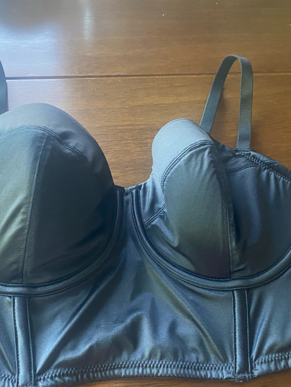 Auden Black Longline Smooth Underwire Bra size L